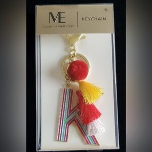 Modern Expressions Monogram "K" Keychain